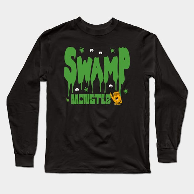 Swamp monster! Long Sleeve T-Shirt by brendanjohnson